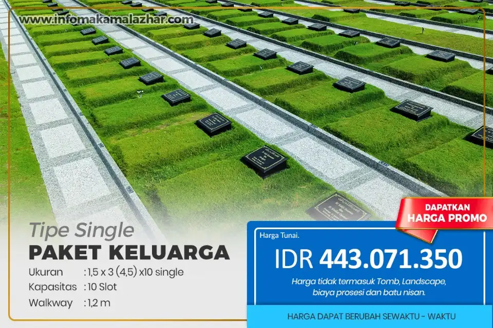 harga makam 10 single