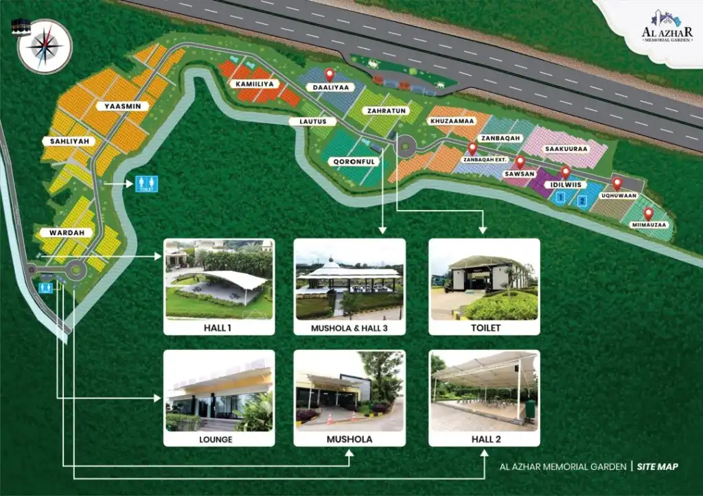 sitemap zona cluster al azhar memorial garden