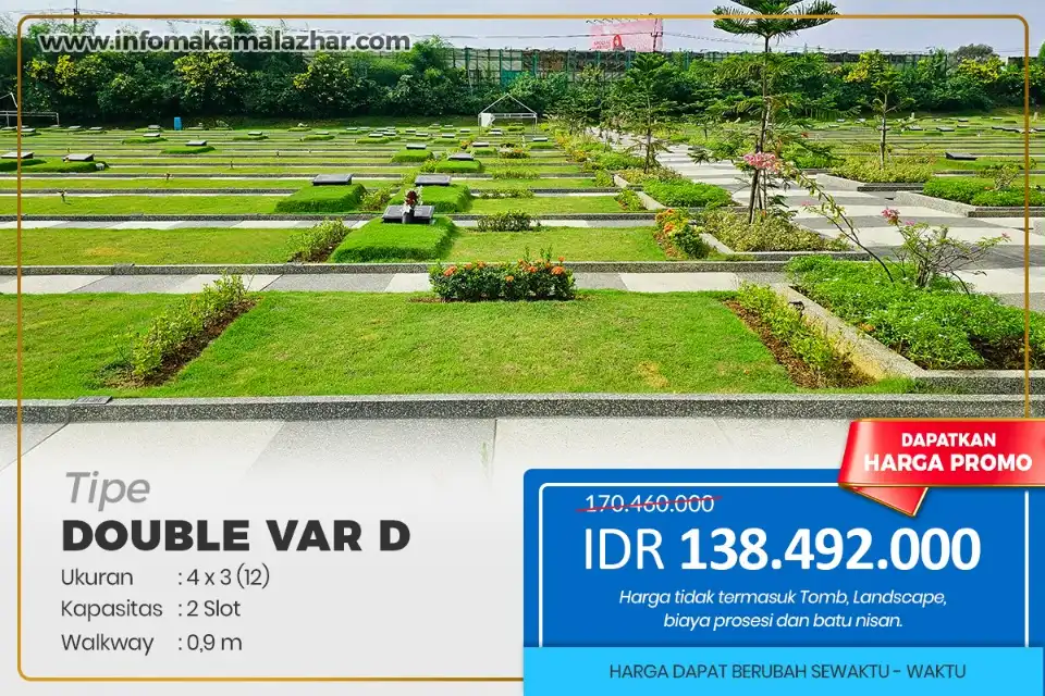 harga makam tipe double varian d