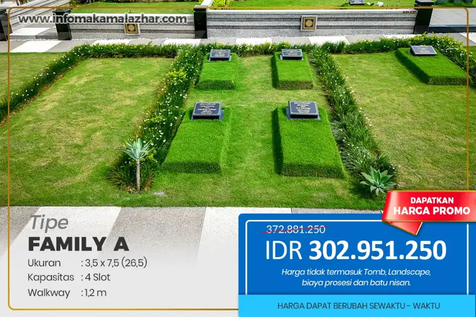 harga makam tipe family a