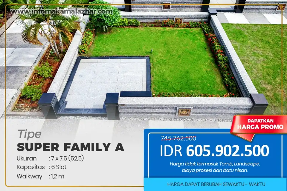 harga makam tipe super family a